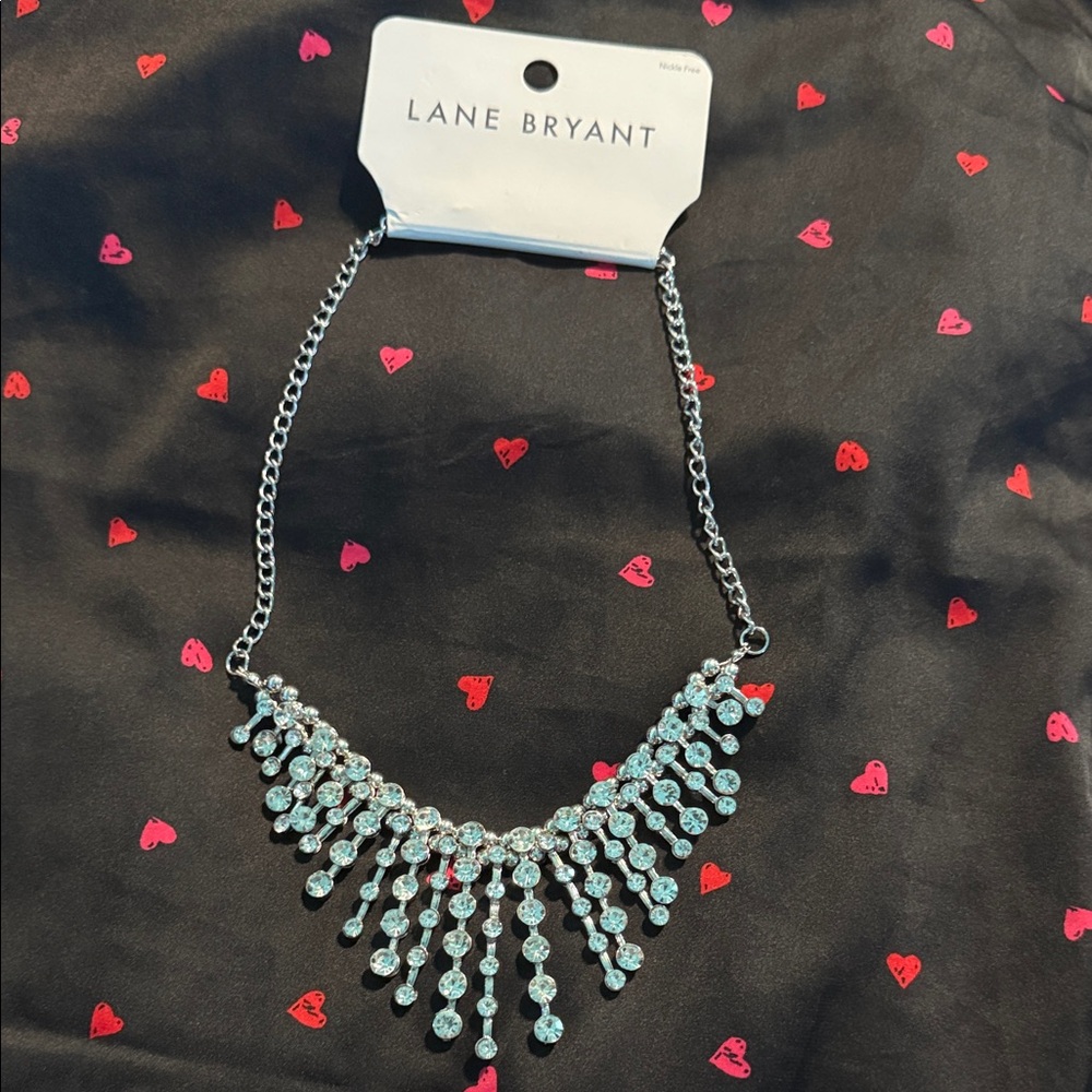 Lane Bryant Silver Necklace with Dazzling Accents